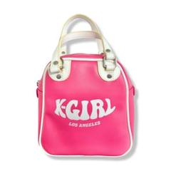 X-girl 2way ボストンバッグ ピンク ショルダー付