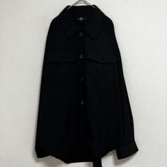 MONO-MART メンズ 長袖 シャツ 【L】 ブラック 大きいサイズ