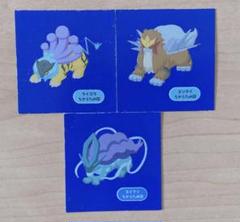 ポケモンパンシール　デコキャラシール　ポケモンスリープ　スイクン
