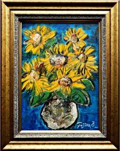 大澤扶二子■モンサンミッシェル■額新品■送料無料■絵画■油絵■油彩画■風景画■ 大澤扶二子□ひまわり□真作保障□新品額□□油彩画□絵画□油絵