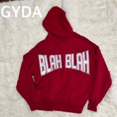 ✴︎ GYDA BLAHBLAH ZIP UP スウェットパーカー レッド