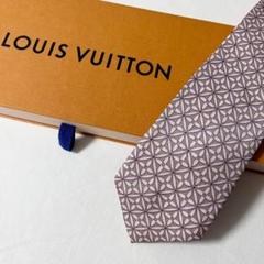 美品 LOUIS VUITTON ルイヴィトン ネクタイ シルク100% 総柄