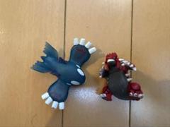 ポケモン　ポケモンキッズ　カイオーガ（クリア）、グラードン（吉野家ポケ丼おまけ）