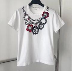 【美品】コムデギャルソンガール 薔薇　半袖Tシャツ　カットソー　L COMME des GARCONS GIRL - COMME des GARCONS GIRL Tシャツ