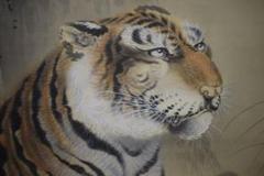 数量限定SALE 真作/新谷鐵僊/鐵/鉄仙/猛虎図/布袋屋掛軸HJ-909 メルカリ - 絵画