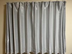 【期間限定お値下げ中】遮光2級カーテン グレー 100X110cm ×2セットのサムネイル
