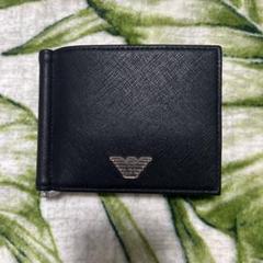美品 GIORGIO ARMANI マネークリップ アルマーニ 財布 イタリア製 GIORGIO ARMANI アルマーニ マネークリップ 財布 レザー 白