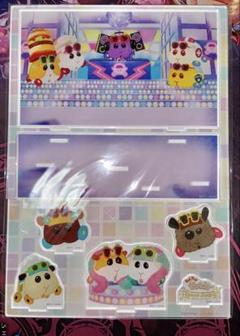おやさいパーティー　モルカー　アクリルジオラマスタンド　※枠割れあり