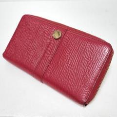 FURLA フルラ 長財布 ラウンドファスナー レザー 赤