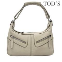 TODS トッズ レザー ワンハンドバッグ ショルダー アイボリー レディース
