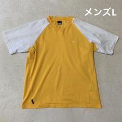 00s NIKE ナイキ　ワッフルTシャツ 高配色　ワンポイント刺繍ロゴ　L