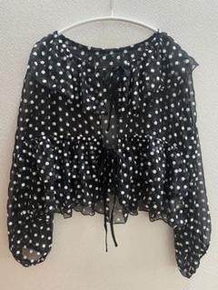 シーナリー フリルカラー2wayシフォンブラウス