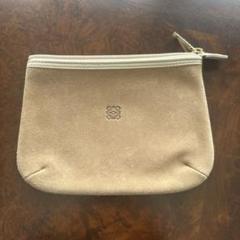 LOEWE ロゴ入り 白ベージュポーチ LOEWE ロゴ入り 白ベージュポーチ