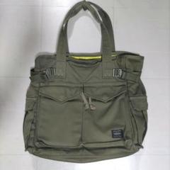 PORTER トートバッグ LOVE & PEACE カーキー 専用】 PORTER トートバッグ LOVE&PEACE 希少 限定 カーキ