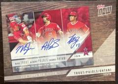 2019 TOPPS NOW 大谷翔平、トラウト、プホルス カード #TN-9