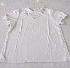 T シャツ　ロペピクニック　150　トップス　半袖　ビジュー　リボン
