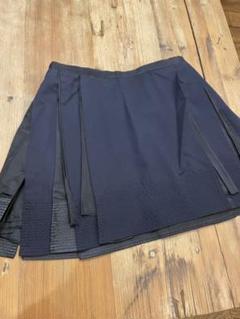 sacai ネイビー膝丈スカート