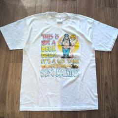 90年代 ヴィンテージ　エロTシャツ　メッセージ　シングルステッチ　白