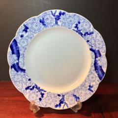 若者に人気のブランド 有田焼 メルカリ - 直径約27cm 青い花柄の皿 深川製磁 皿・プレート