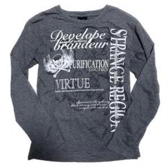 y2k刺繍ドクロ英字フェアリーグランジライダースパンクロックミリタリー黒ゴシック お兄系 Y2K ドクロロンT スカル パンク グランジ フェアリー