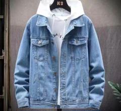 [新品]　メンズ　デニムジャケット　青　XLサイズ　アウター