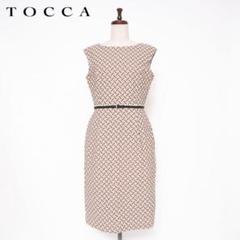 TOCCA 洗えるNASTRINOタイトドレス ベージュ サイズ4*CD1033