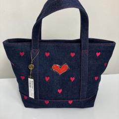 Think Bee! デニム トートバッグ ハート