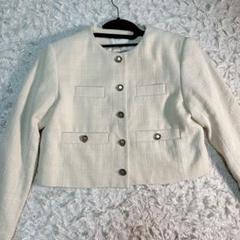 THROW by SLY（スローバイスライ）の「THROW TWEED NO COLLAR JK