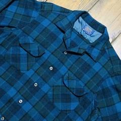 60s PENDLETON Board Shirtループカラー ブルー系 希少 - メルカリ