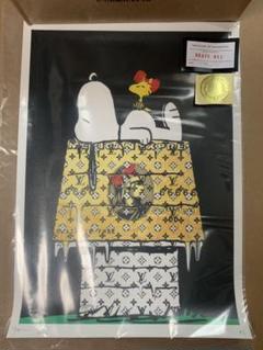 DEATH NYC シルクスクリーンポスター スヌーピー×ルイヴィトン