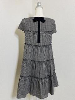 極美品】M'S GRACY ギンガムチェック リボン Aライン ワンピース