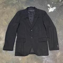 極美品【ユニクロ】（L）ウールテーラードジャケット カシミヤ混 ブラック +J ユニクロ公式 | ウールテーラードジャケット