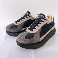オニツカタイガー DELECITY BLACK 24.5cm 厚底