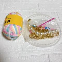 ☘️シリコン布付き 手編みバッグ 可愛い 手作りバッグ 自家製 置物 ハンドメイド