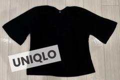 UNIQLO ブラック Vネックニット Lサイズ
