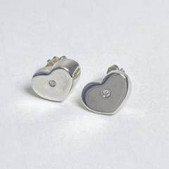 ティファニー　モダンハート　ダイヤ　ピアス　925