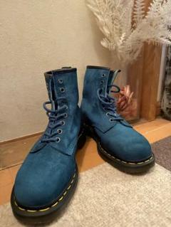 【希少カラー！】激レア！英国製！ドクターマーチン 8ホールブーツ ブルー Dr.Martens - 激レアカラー 英国製 ドクターマーチン 8ホール