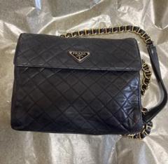 ミ*す様 PRADA ブラック キルティング ショルダーバッグ