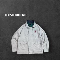 Dunbrooke 90s 企業ロゴ 刺繍 コットン ジャケット ドローコード