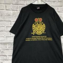 USA製90sヴィンテージTシャツ！シングルステッチ　ブラック半袖古着L721