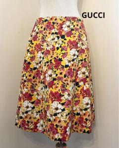 Gucci 花柄 ひざ丈スカート GUCCI 花柄スカート 38 - メルカリ