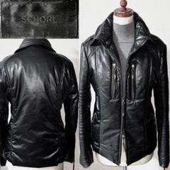 美品 SCHORL 5351 定価10万程 羊革 レザー ジャケット ライダース