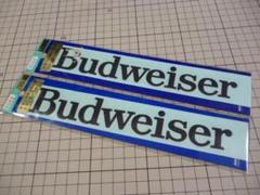 Budweiser ステッカー 切り文字/2枚 当時物 バドワイザー