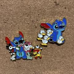 ピンバッジ ピンズ Pins ディズニー スティッチ 骸骨 スカル 骨