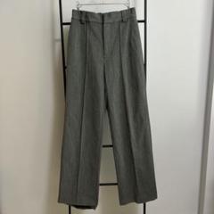 SHAGGIE ピンタックパンツ チャコール ストレート