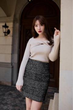 2025年最新】HEMINGWAY check tweed long skirtの人気アイテム