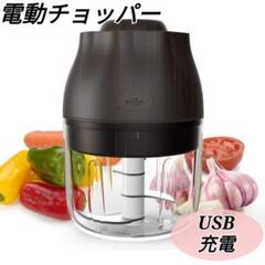 電動チョッパー みじん切り器 フードプロセッサー USB充電 防水 離乳食