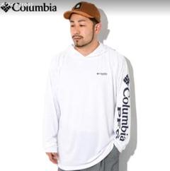 新品　25年春夏　コロンビアPFG　ターミナル タックル フーディー　白　L 新品 25年春夏 コロンビアPFG ターミナル タックル フーディー