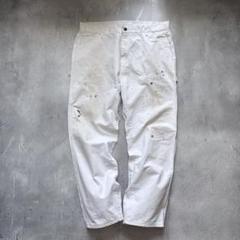 パンツ Early 00s Dickies Splashed White Painter Paint Splattered Dickies Workpant in WHITE - 34