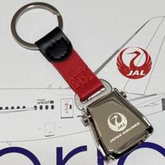 小物などお買い得な福袋 日本航空 JAL シートベルト フライトタグ キーホルダー バックル 航空機・ヘリコプター